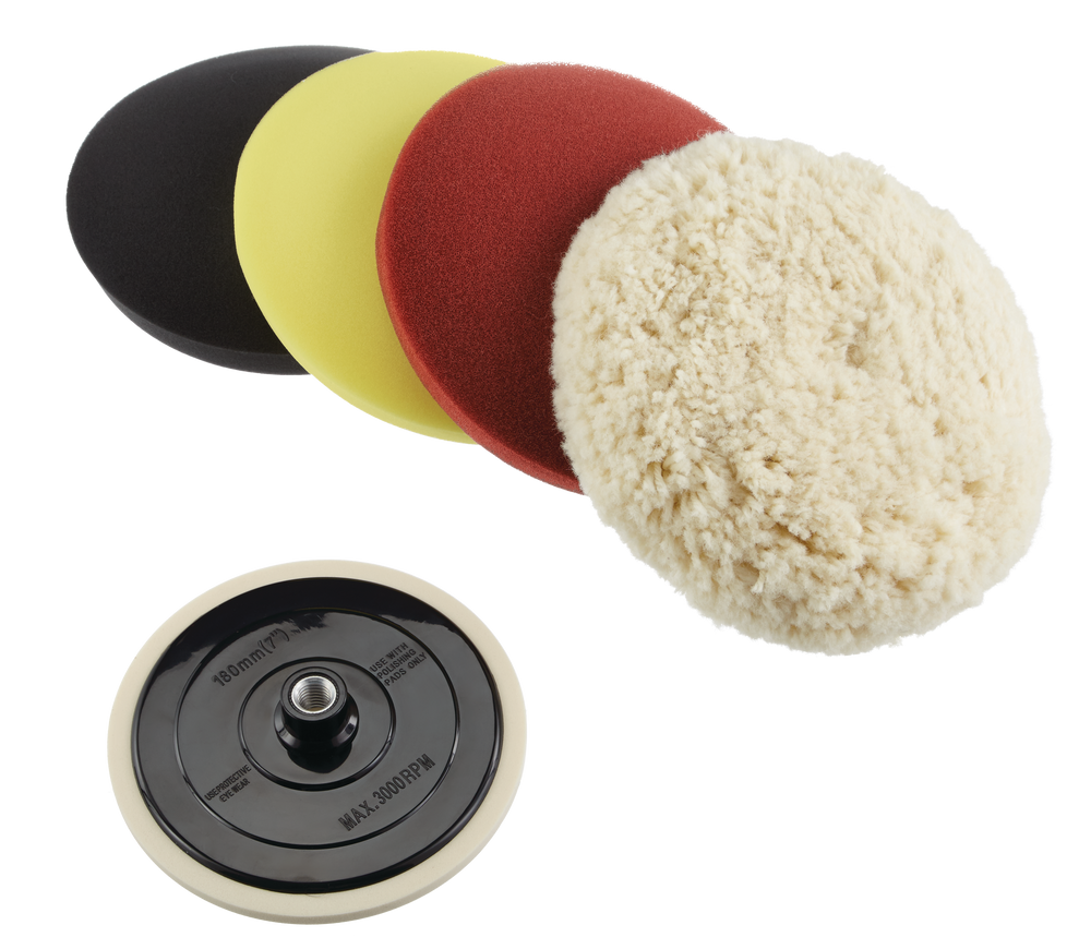 Mastercraft 9in Lambswool Polishing Kit for Metal, 7pc Canadian Tire