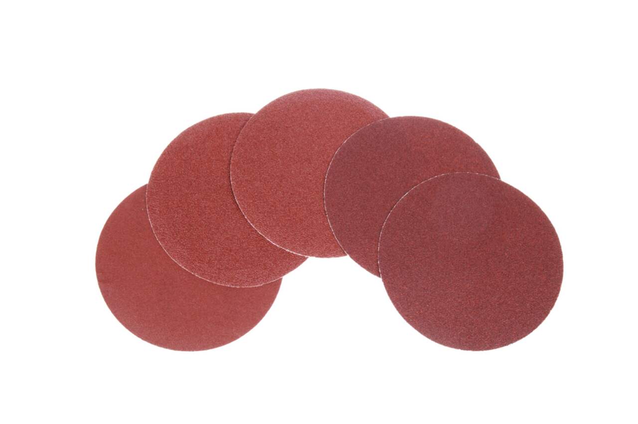 6 adhesive best sale sanding discs
