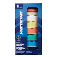 Mastercraft Sponge Pad Polishing Kit for Wood, Metal, Plastic, 8-pc