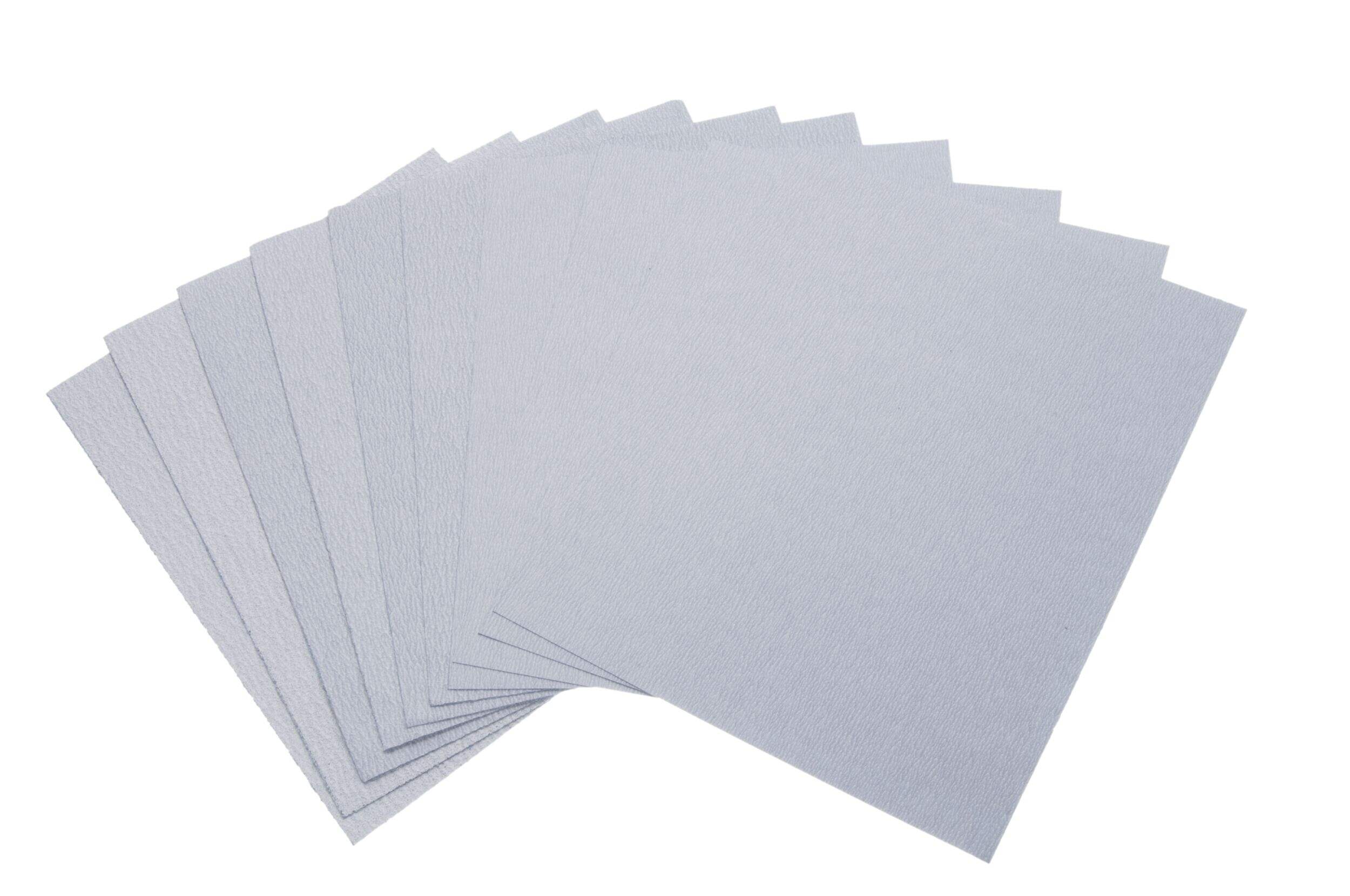 MAXIMUM 9 x 11" Stearate-Coated Sandpaper 10-Pack Overhead_Plunge