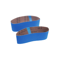 MAXIMUM 3 x 18-in Zirconia Sanding Belts for Metal, Wood, 2-pk Overhead_Plunge