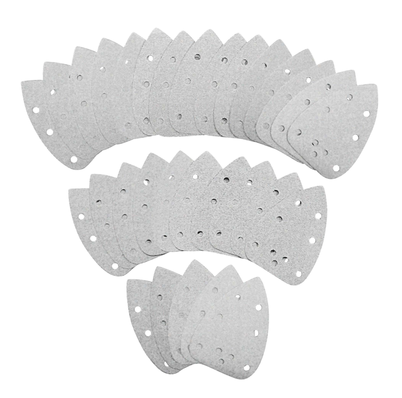 Papiers abrasifs en zircone pour ponceuse de précision Mouse MAXIMUM,  grains variés, pour bois, métal, plastique, paq. 30
