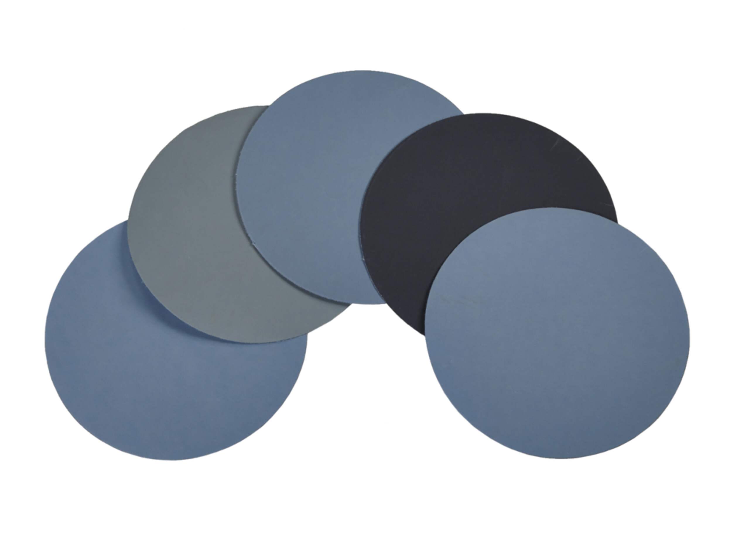 MAXIMUM 7” (178 mm) Hook & Loop Waterproof Sanding Discs Set with 5 Pieces Overhead_Flat