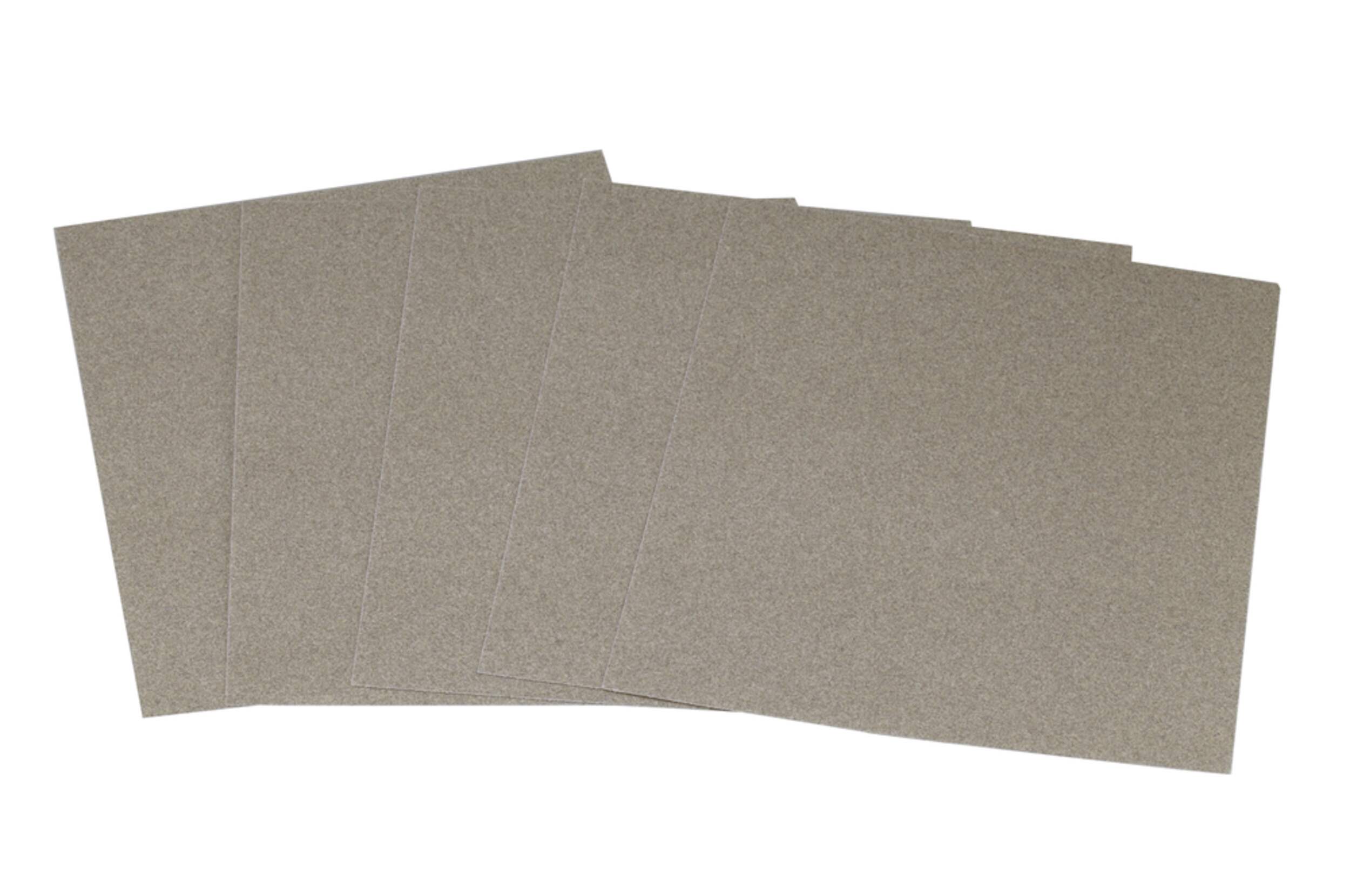 Aluminum Oxide Sandpaper, Medium, 9-in x 11-in Front_Flat