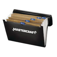 Mastercraft 9 x 11-in Sandpaper with Accordion Folder Set, 51-pc Front_Three_Fourths_Angled_Left