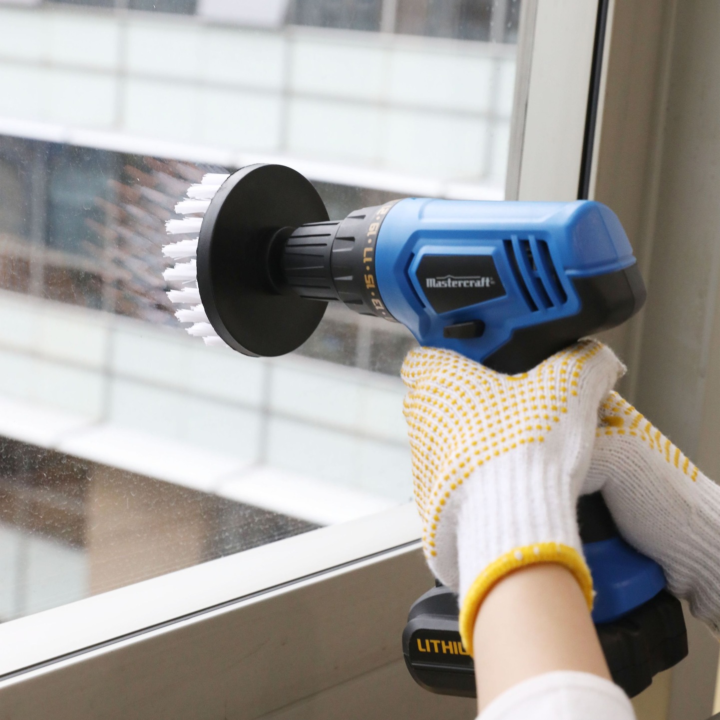 Mastercraft ImpactReady Round Bristle Drill Brush, Soft, 4in