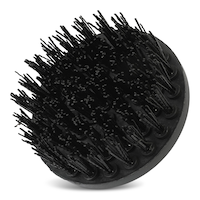 Mastercraft Impact-Ready Round Bristle Drill Brush, Hard, 4-in Front_Three_Fourths_Angled_Left