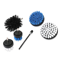 Mastercraft Cleaning Drill Brush Set with Extension, 6-pc Front_Three_Fourths_Angled_Left