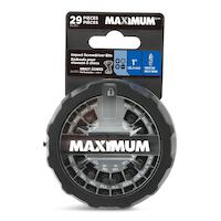 MAXIMUM Impact-Ready Mixed Screw Bit Set with Magnetic Holder, 1-in, 29-pc Front_Flat