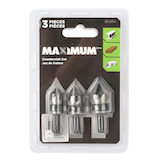 MAXIMUM Countersink Bit Drill Set, 3-pc Front_Flat