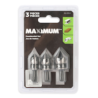 MAXIMUM Countersink Bit Drill Set, 3-pc Front_Flat