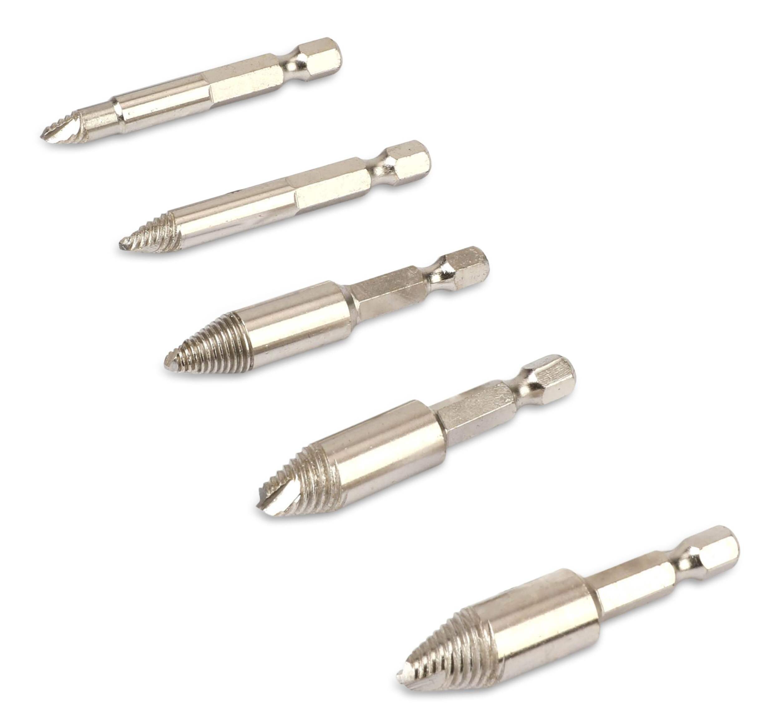 Mastercraft Screw Extractor Set with Storage Case, Large, 5pc