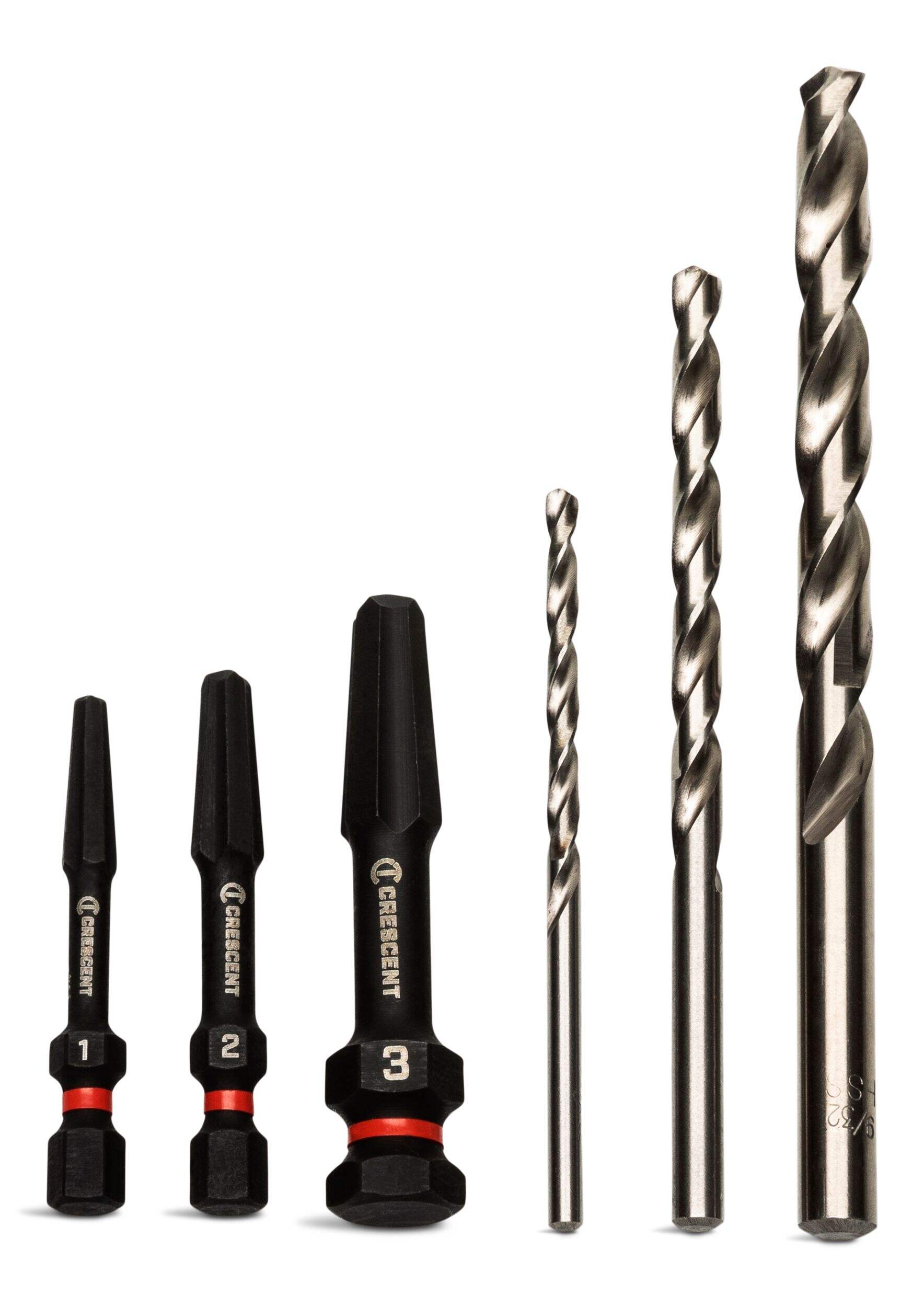 Crescent Screw Biter Extraction Set, 6-pc Front_Flat