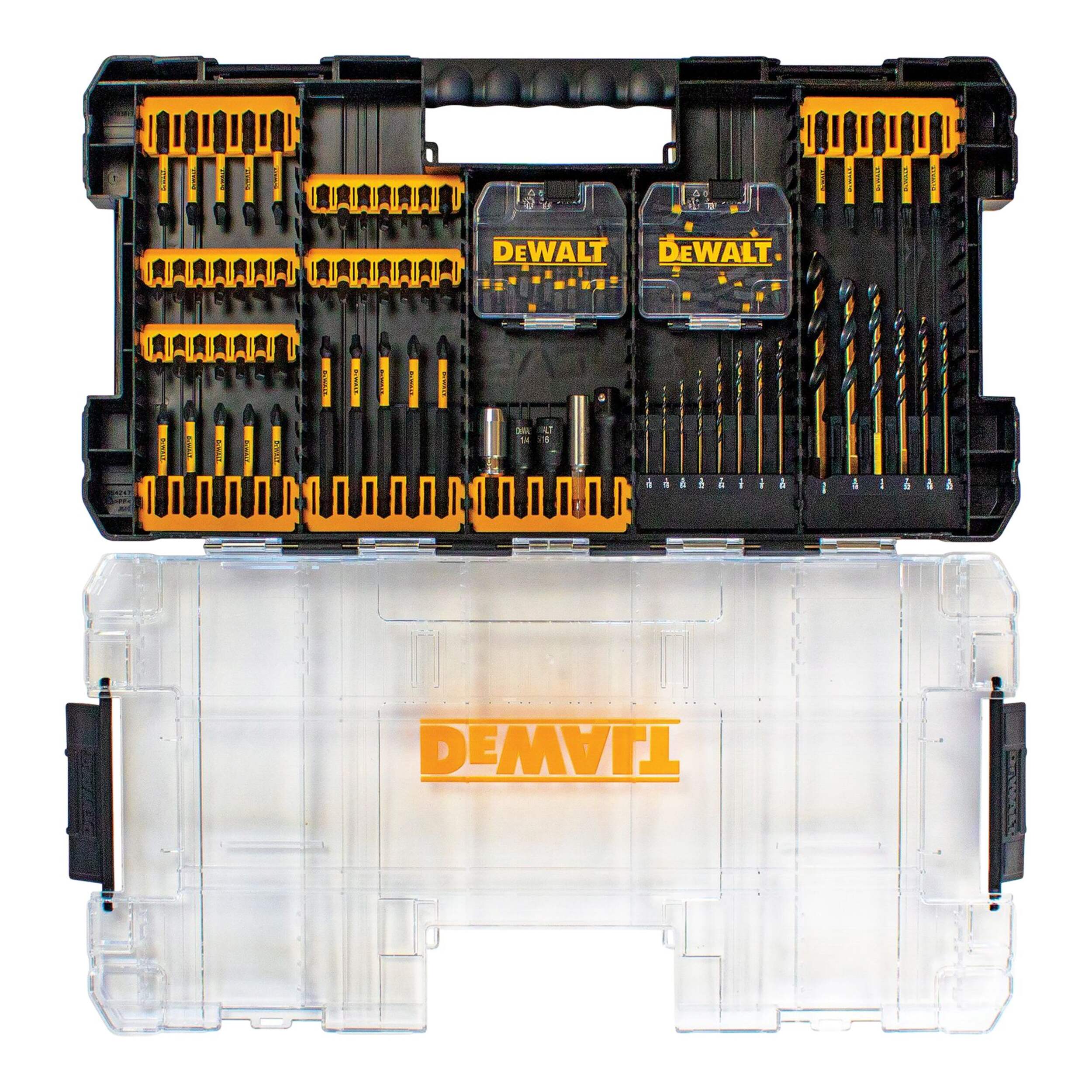 Forets pour perceuse-tournevis DEWALT Flex Torq, paq. 100 Overhead_Flat