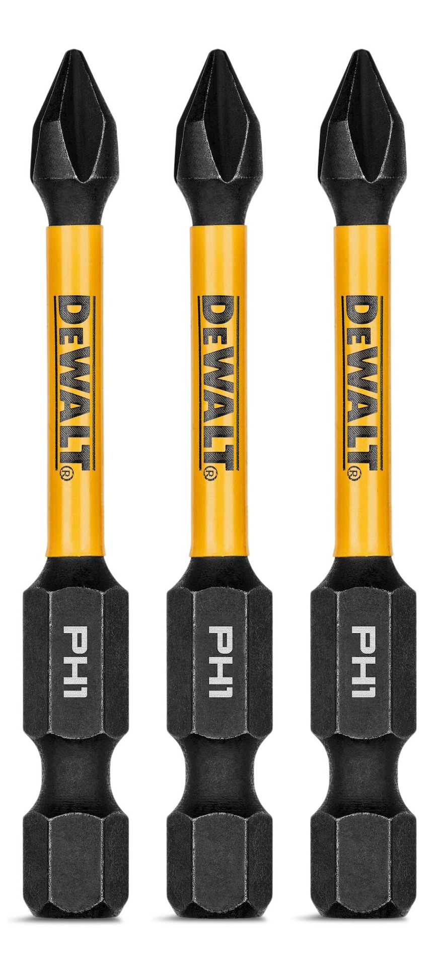 DEWALT Phillips PH1 Impact Ready Screw Driver Bits, 2in, 3pk