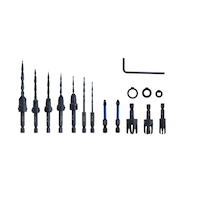 Mastercraft Counter Sink Tapered Drill Bit Set, 15-Piece