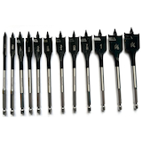MAXIMUM Threaded Spade Bit Set, 12-Piece Overhead_Flat