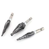 MAXIMUM Step Drill Bit Set, 3-Piece Overhead_Plunge