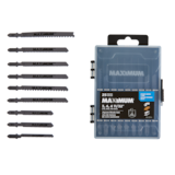 MAXIMUM T-Shank Cryogenic Assorted Jigsaw Blade Set for Wood, Metal, Plastic, 25-pc Composite_or_Mixed