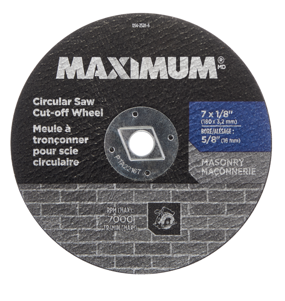 Meule à tronçonner pour scie circulaire MAXIMUM en carbure, pour la