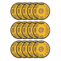 DEWALT DW8062 4.5 x .045 x 7/8-in Aluminum Oxide Thin Cut off Wheels for Metal, 15-pk
