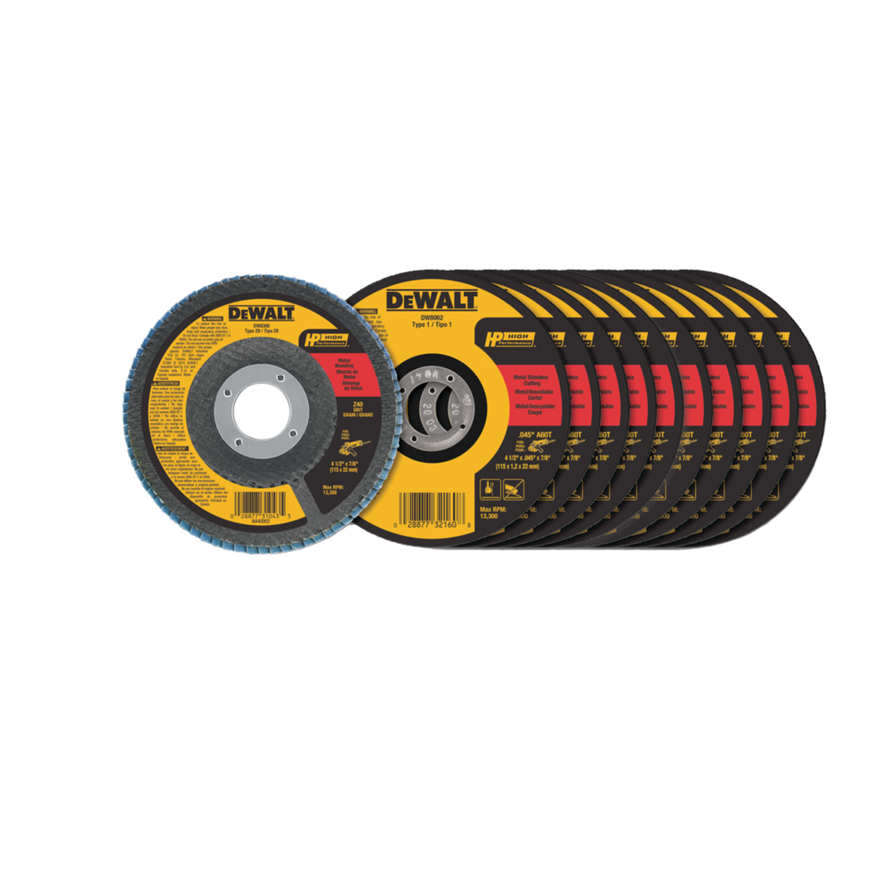 DEWALT Aluminum Oxide Cutting Grinding Set for Metal 11 pc