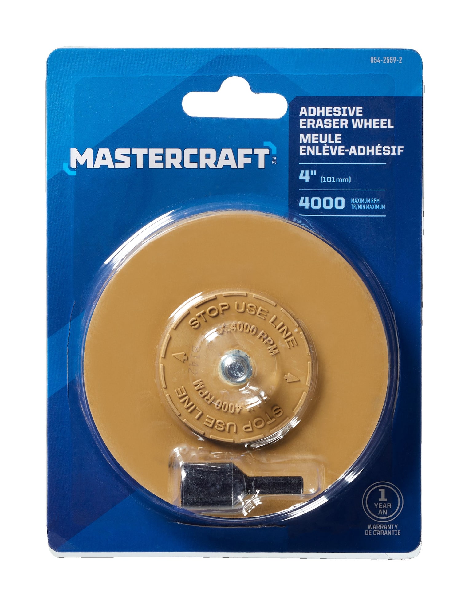 Mastercraft Impact-Ready Round Bristle Drill Brush, Medium, 4-in