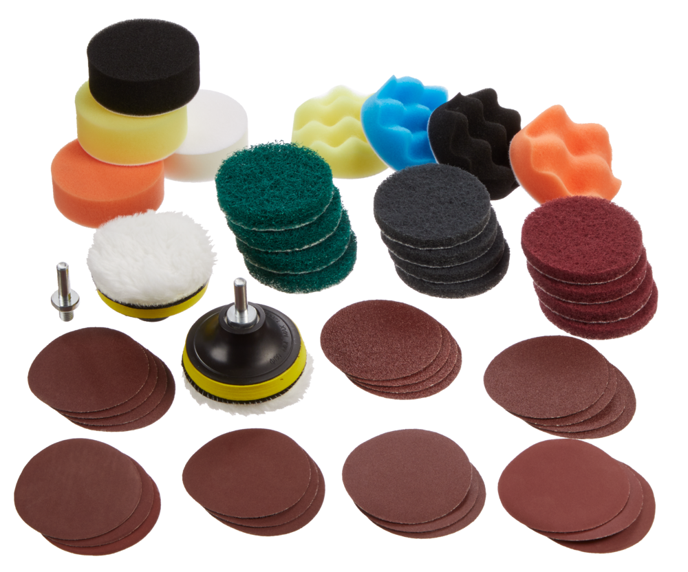 Mastercraft 3in Assorted Sanding, Scuffing & Polishing Kit for Wood
