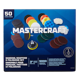 Mastercraft 3-in Assorted Sanding, Scuffing & Polishing Kit for Wood, Metal, 50-pc Front_Flat