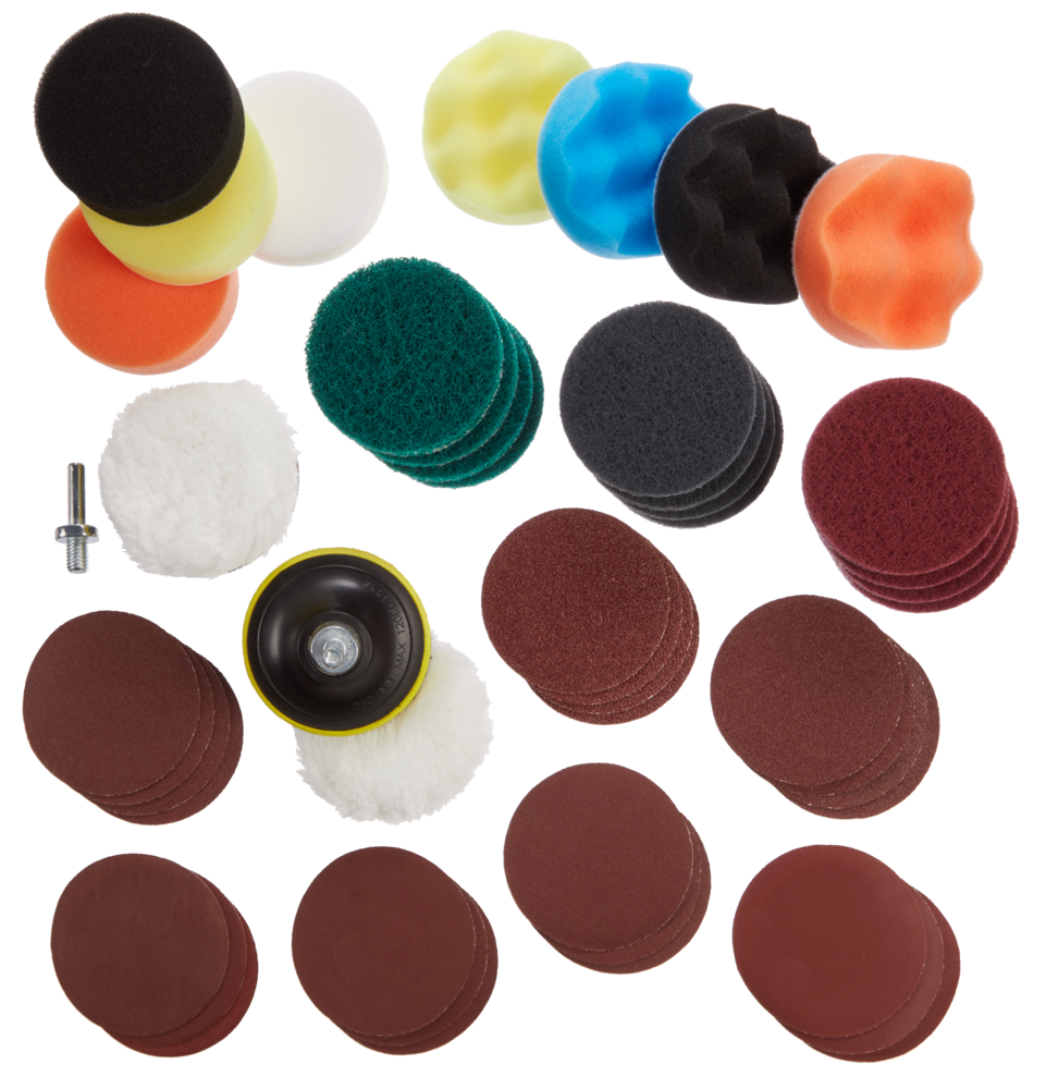 Mastercraft 3in Assorted Sanding, Scuffing & Polishing Kit for Wood