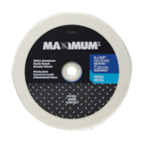 MAXIMUM 6-3/4-in 80 Grit Aluminum Oxide White Grinder Wheel for Metal Front_Flat