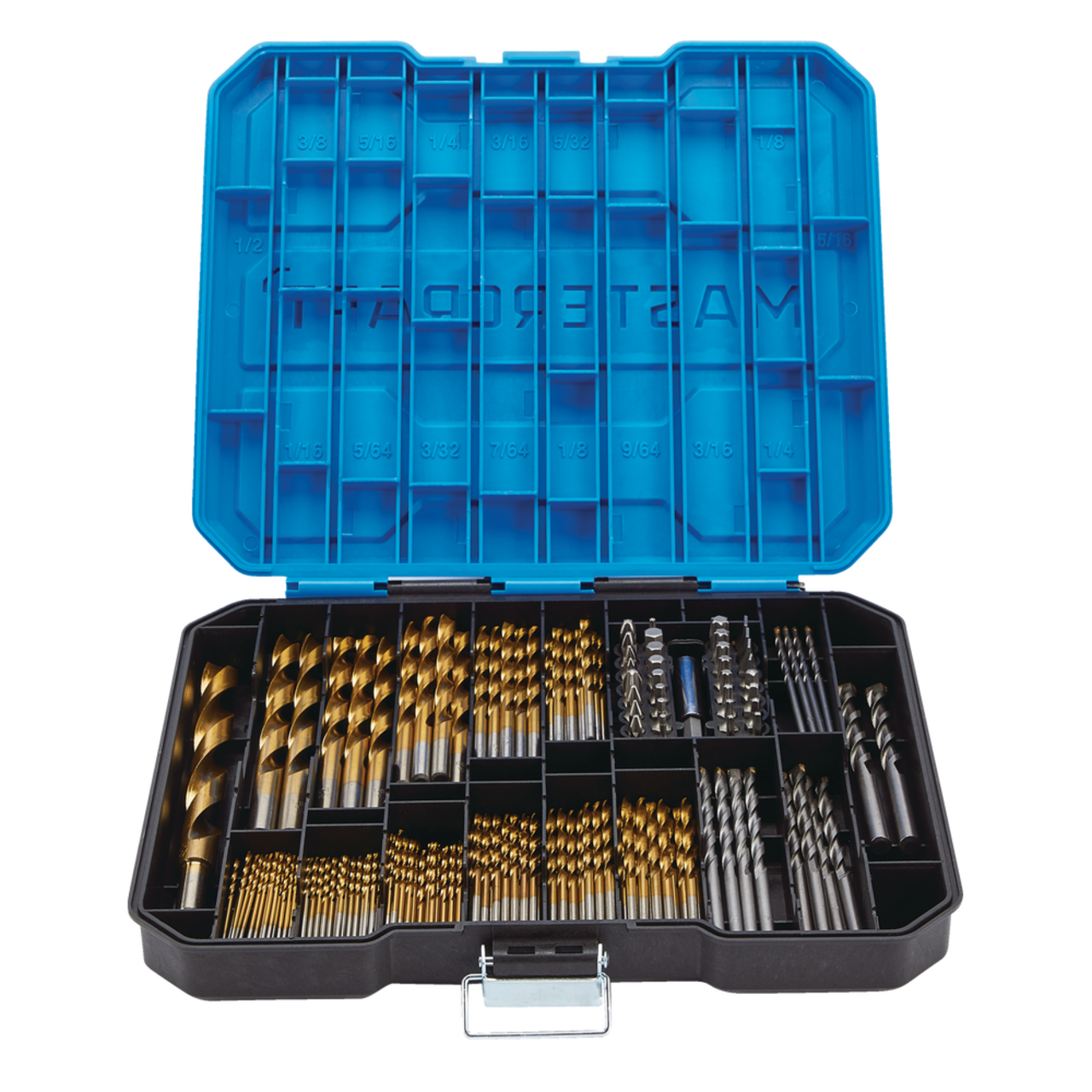 Mastercraft Titanium-Nitride Coated Drill & Drive Set for Wood, Metal,  Plastic, Masonry, 170-pc