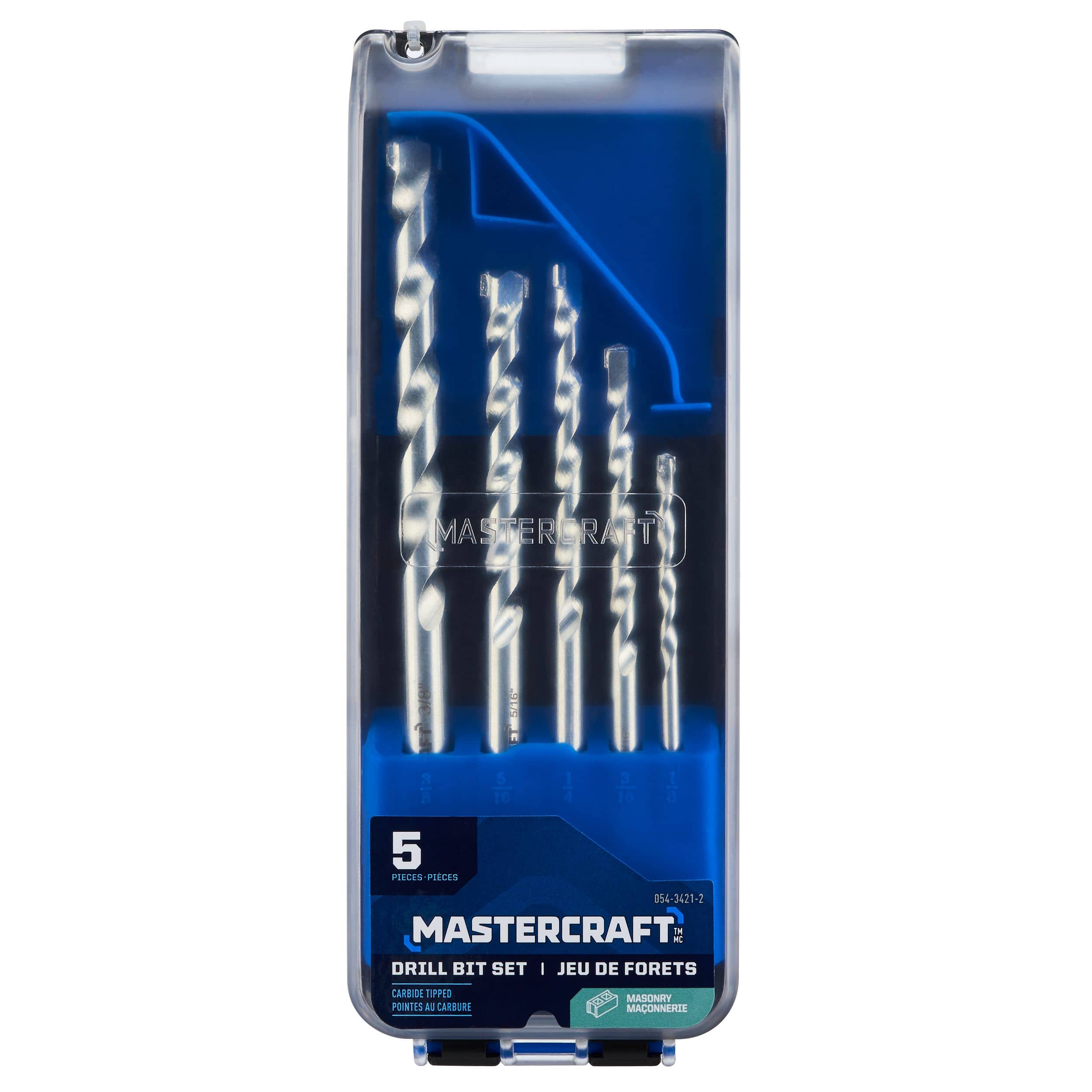 Mastercraft Carbide Tipped Drill Bit Set for Masonry 5 pc Canadian Tire