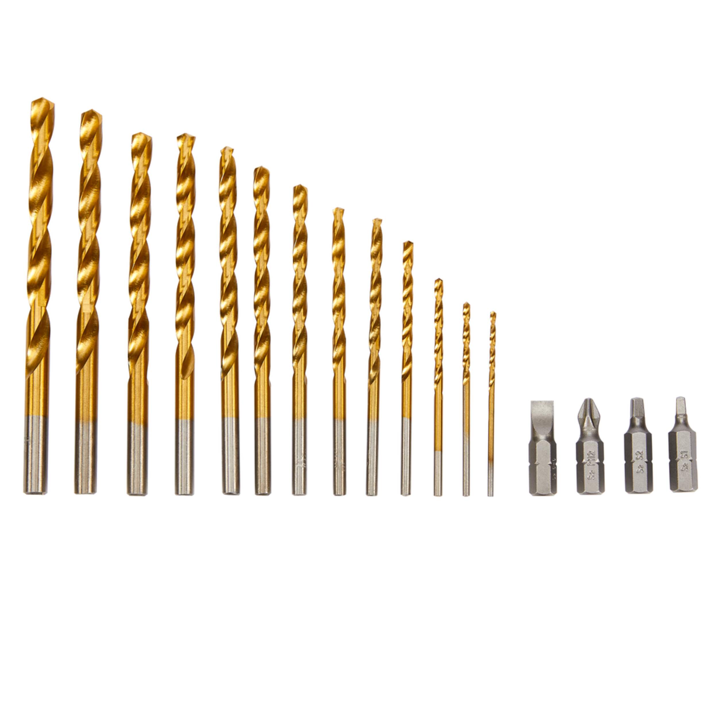 Mastercraft Titanium Drill Bit Set for Wood, Metal, Plastic, 13pc Canadian Tire