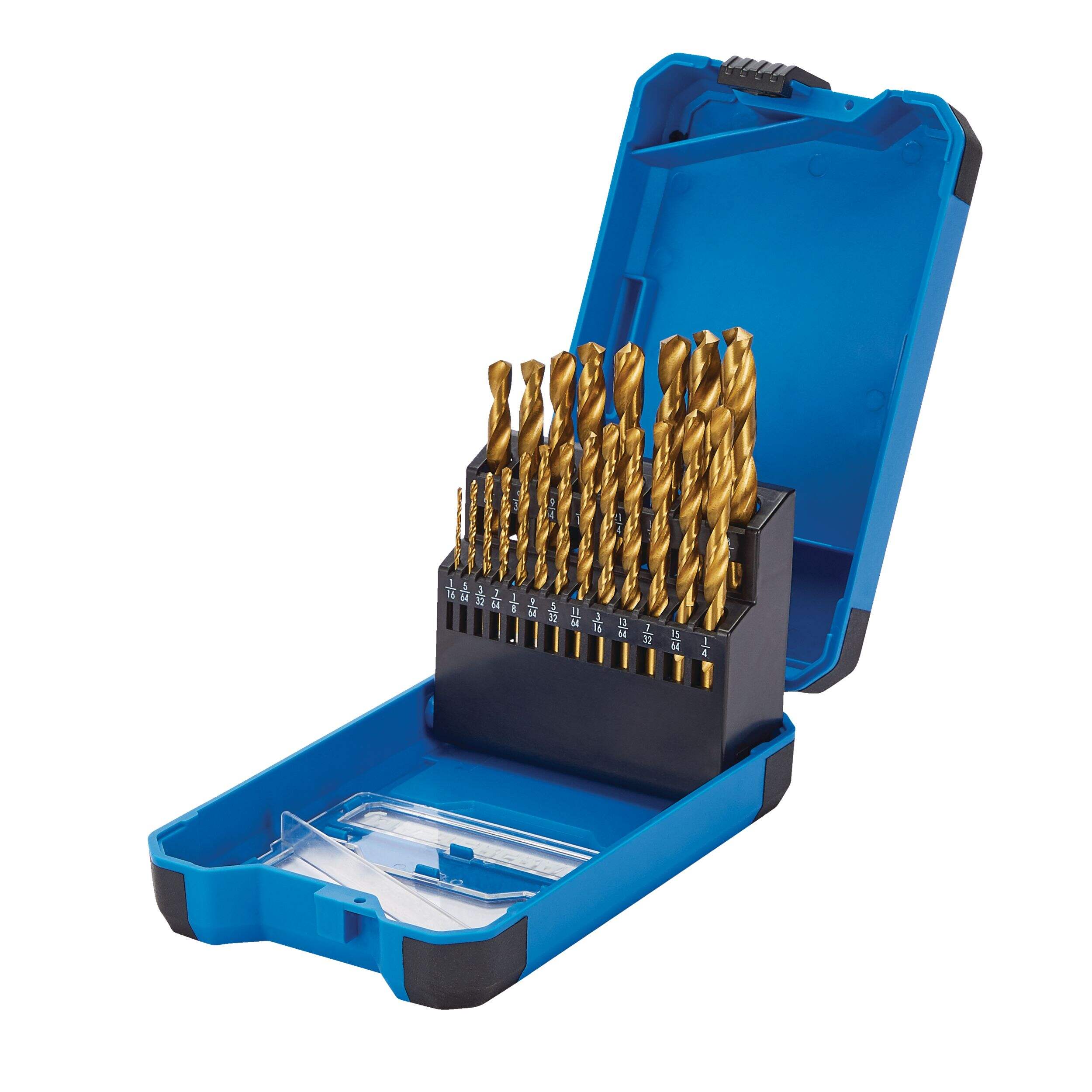 Mastercraft Titanium Drill Bit Set for Wood, Metal, Plastic, 21pc