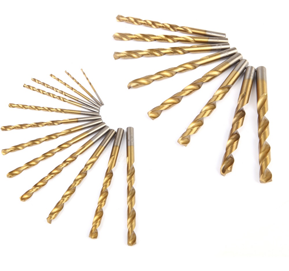 Mastercraft Titanium Drill Bit Set for Wood, Metal, Plastic, 21pc