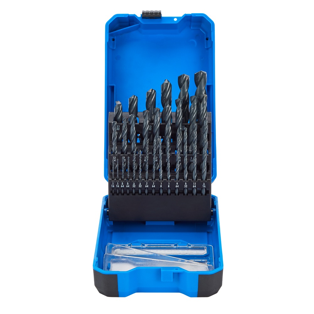Mastercraft HSS Drill Bit Set for Wood, Metal, Plastic, 29pc