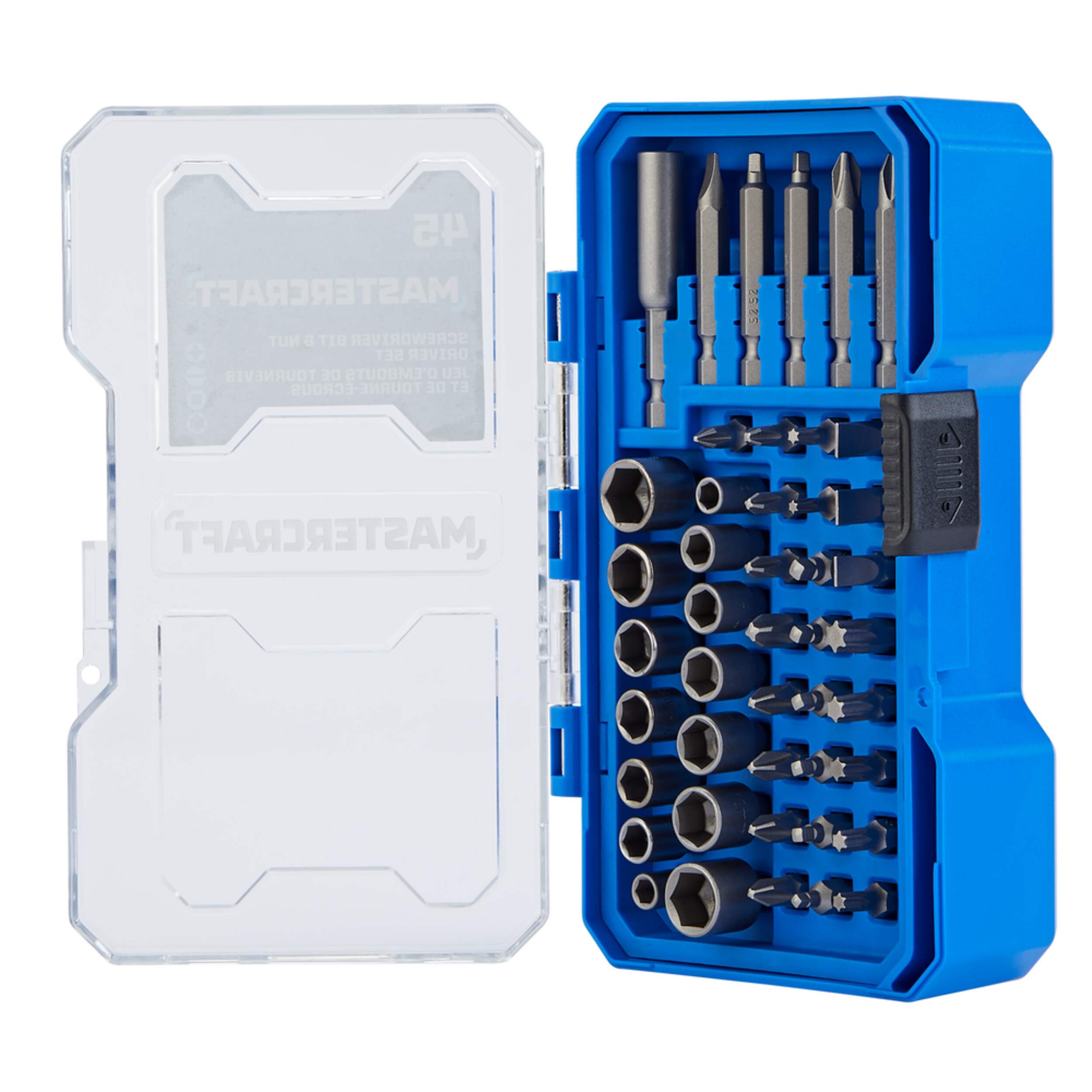 Mastercraft Screwdriver Bit and Nut Driver Set, 45pc Canadian Tire