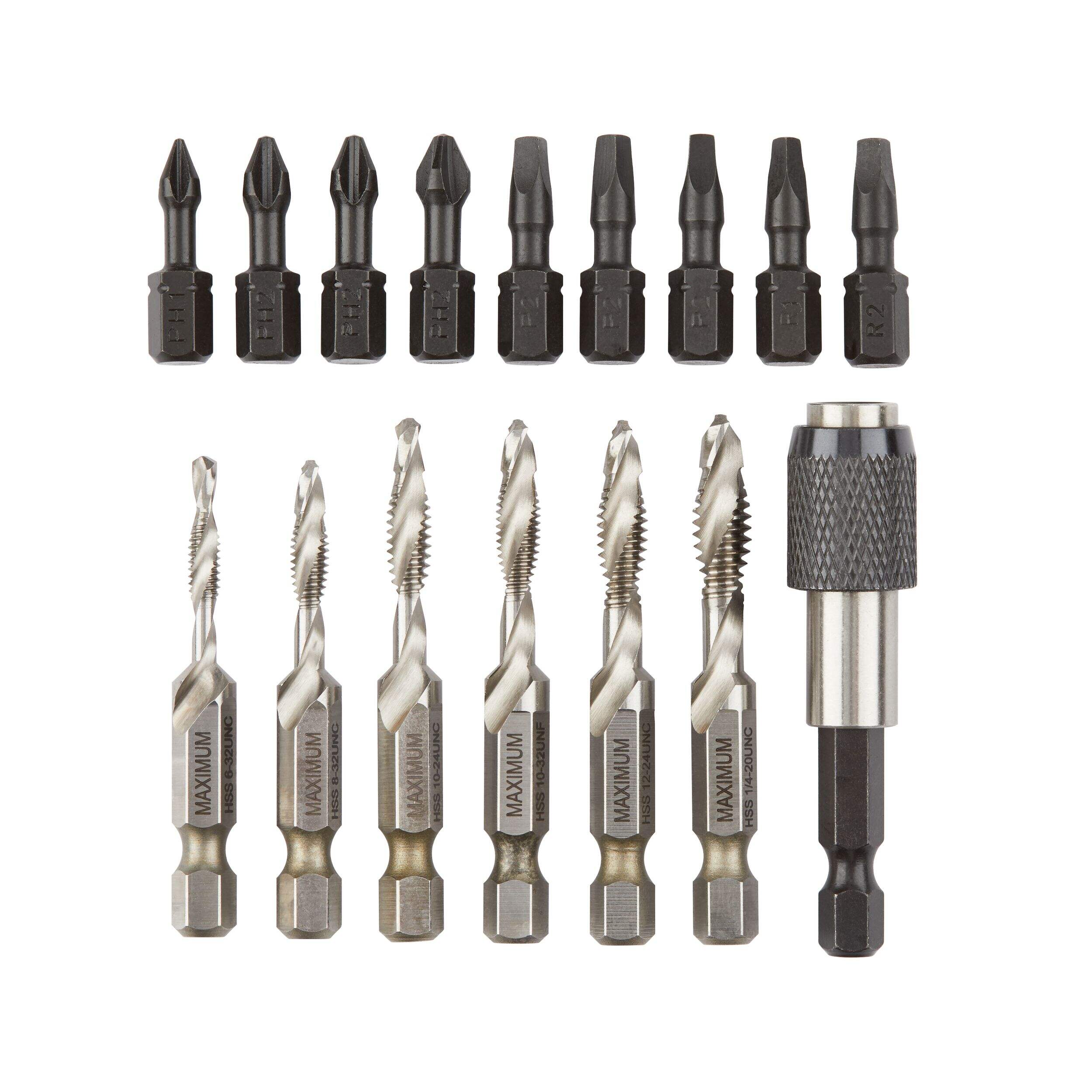MAXIMUM Impact Tap & Drill Set for Metal, Steel, 16pc Canadian Tire