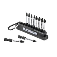 MAXIMUM Square Head & Phillips Carabiner Clip Set, 10-pc Composite_or_Mixed