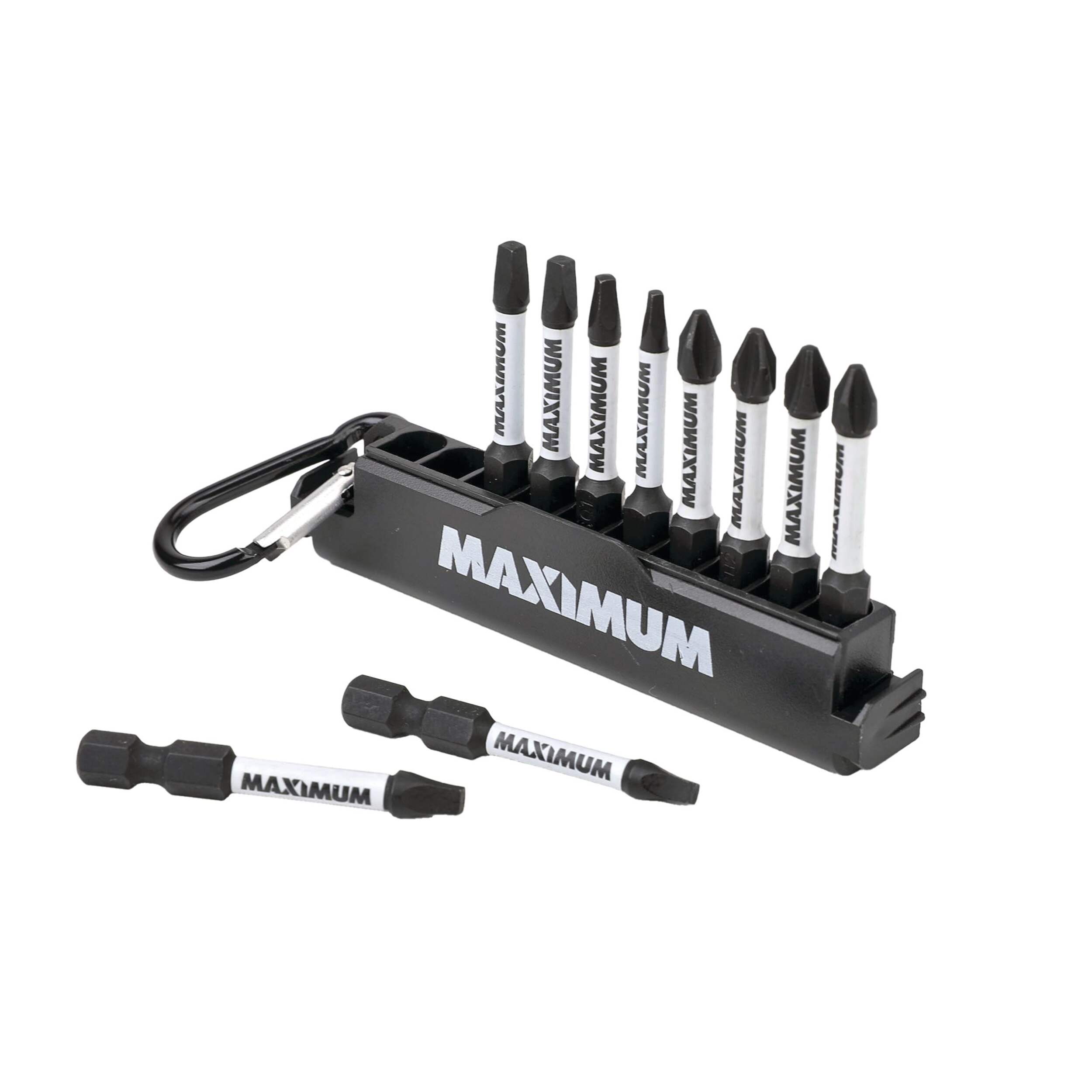 MAXIMUM Square Head & Phillips Carabiner Clip Set, 10-pc Composite_or_Mixed