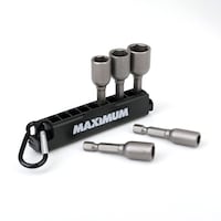 MAXIMUM Impact Nut Setter Carabiner Clip Set, 5-pc Composite_or_Mixed