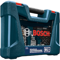 Bosch HSS Drill & Drive Set for Wood, Metal, Masonry, 91-pc Front_Three_Fourths_Angled_Right