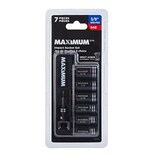 MAXIMUM Impact Driver Socket Set, SAE, 7-pc Front_Flat