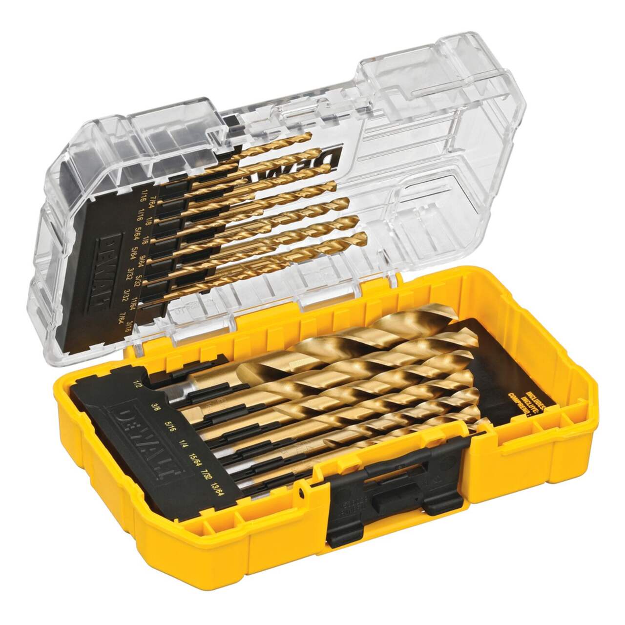 DEWALT DW1342 Speed Tip Titanium-Nitride Coated Drill Bit Set for