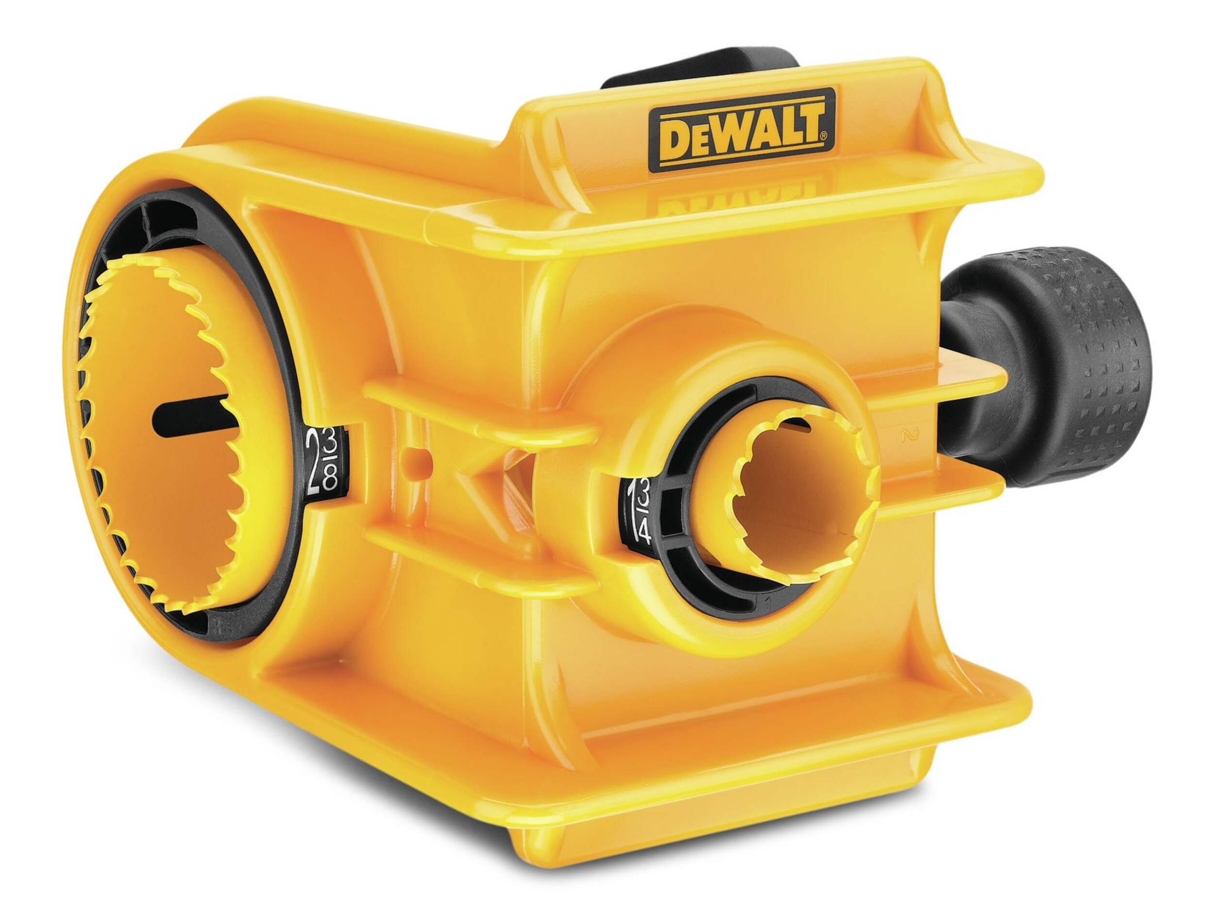 DEWALT D180004 Bi-Metal Door Lock Installation Kit for Wood, Metal Doors Front_Angled_Right