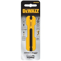 DEWALT DWA3SQ2IR Impact Ready 3-1/2-in SQ2 Square HCS Screwdriver Bit for Metal Front_Flat