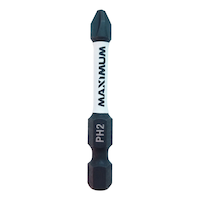 MAXIMUM PH2 Impact Screwdriver Bit, 2-in, 1-pk Overhead_Flat