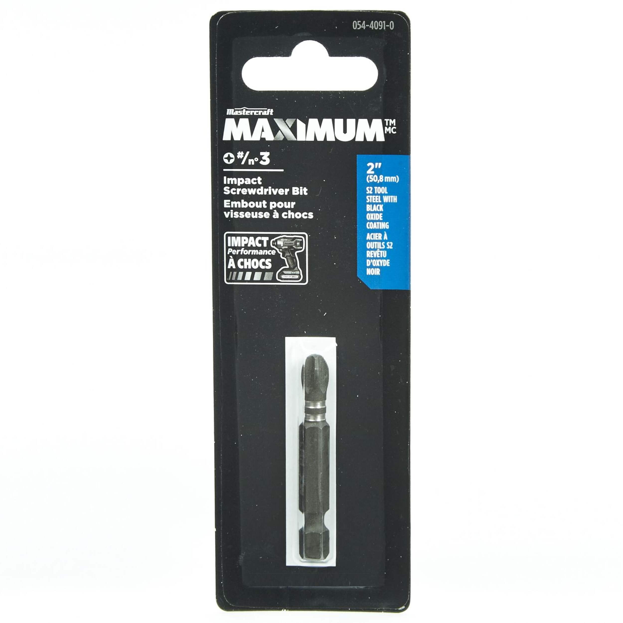 Embout de tournevis à percussion MAXIMUM PH3, 2 po, paq. 1 Front_Flat