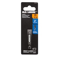 MAXIMUM SQ2 Impact Screwdriver Bit,  2-in, 1-pk Front_Flat